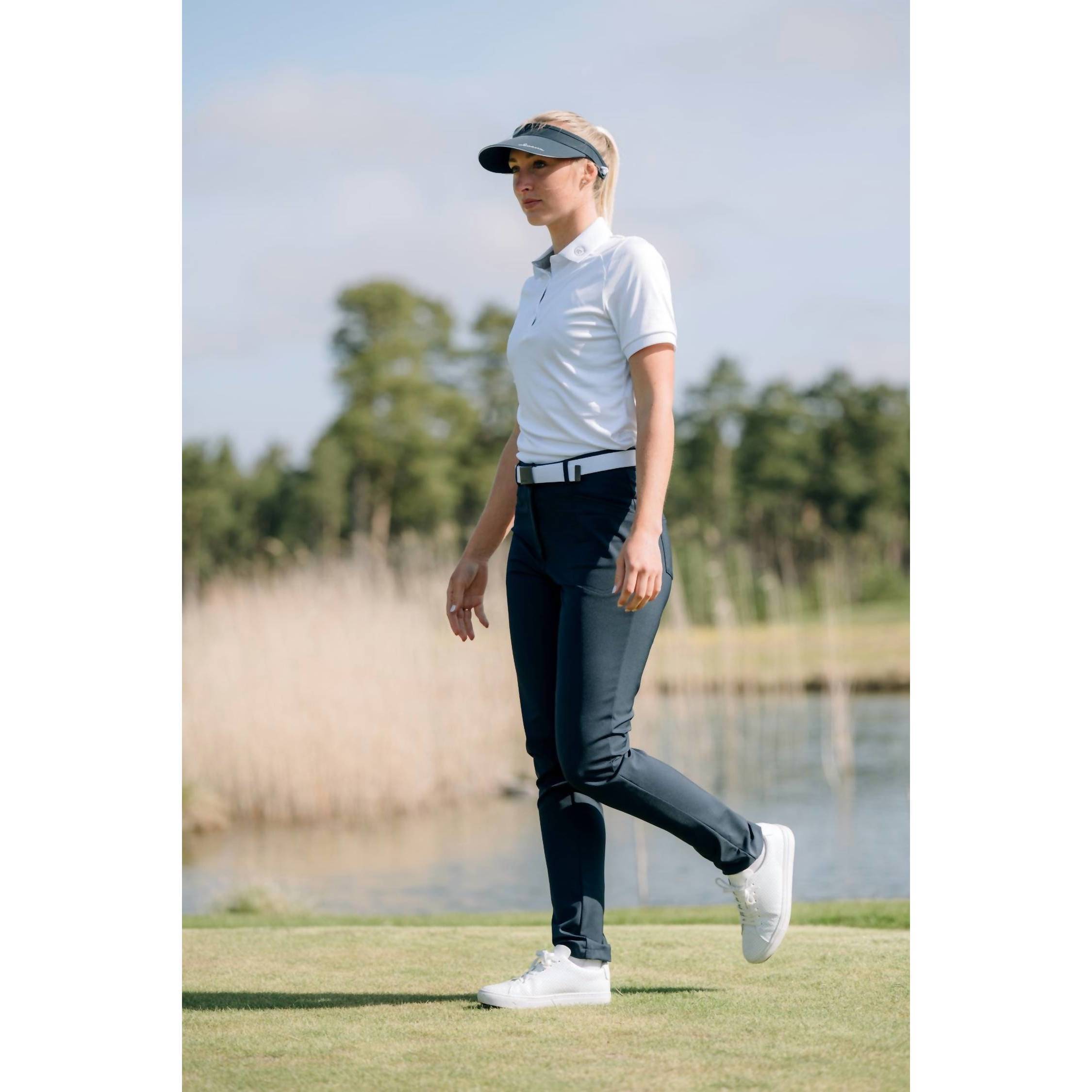 New Abacus Sportswear Us Elite 4-Ways Stretch High Waist Golf Trouser In Black